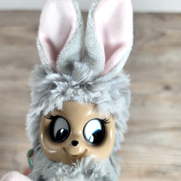 Bunny Plush Finger Puppet Fur Babies MIMI THE REBEL Move Eyes Ears Moose Toys - Picture 4 of 8